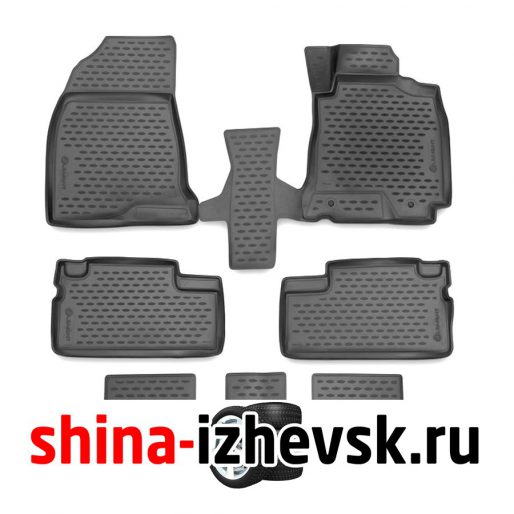 Коврик Autofamily коврики 3D в салон для TOYOTA Wish, 2003-2009, передний привод, П.Р., 5 шт. ) в Ижевске